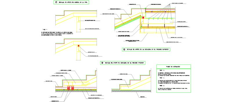 Detalle Escalera De Estructura De Acero
